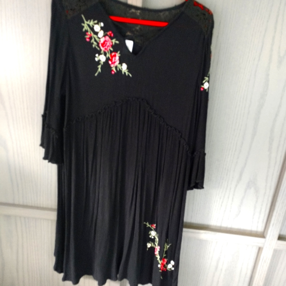 Bila Black umpire  mini dress